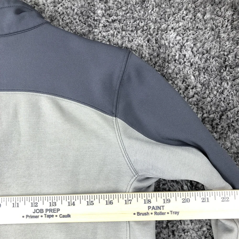 The North Face Jacket Mens‎ Small Gray Fleece Softshell Full Zip Pockets Hiking